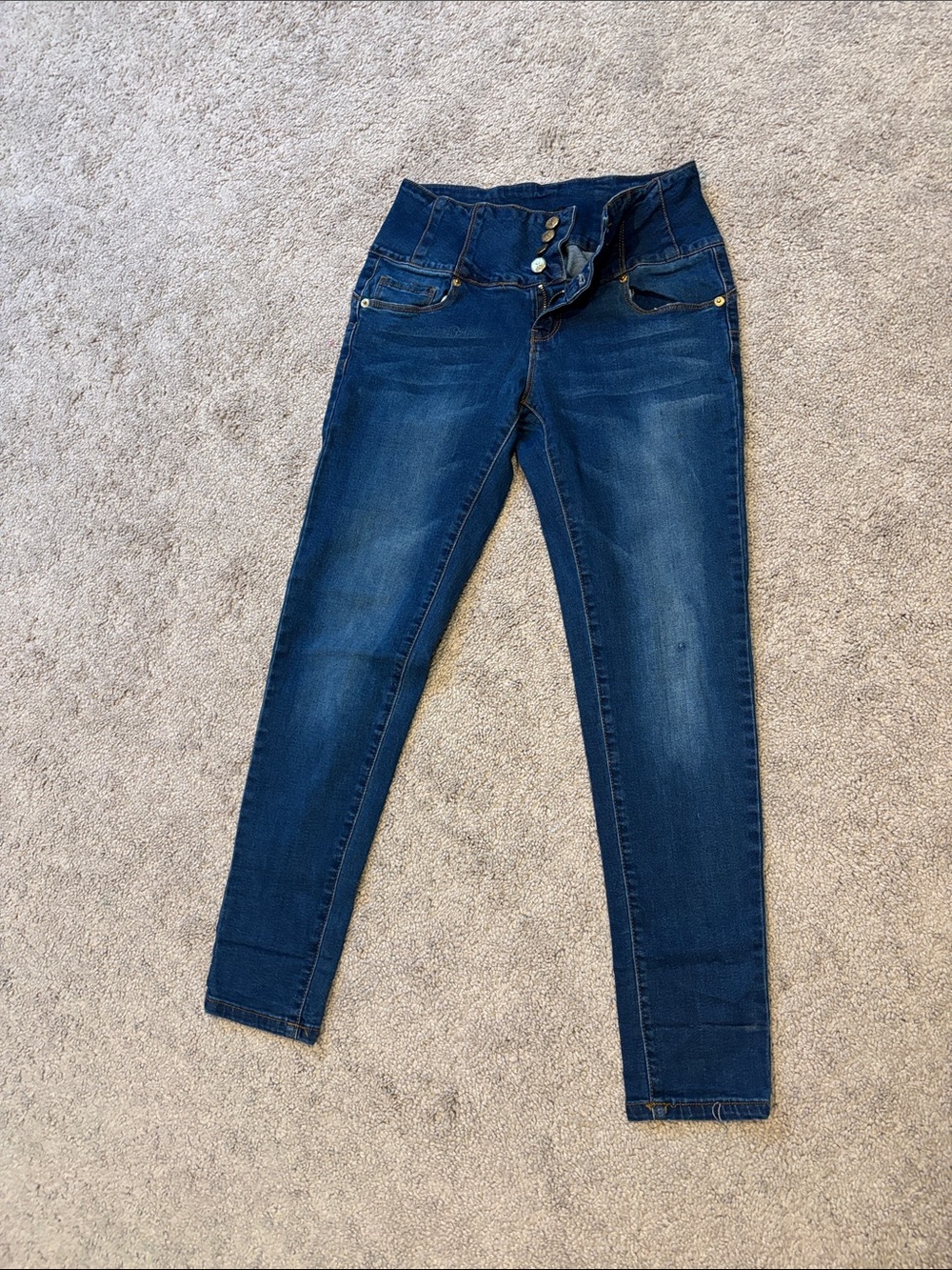 High-Rise Dark Blue Women’s Jeans